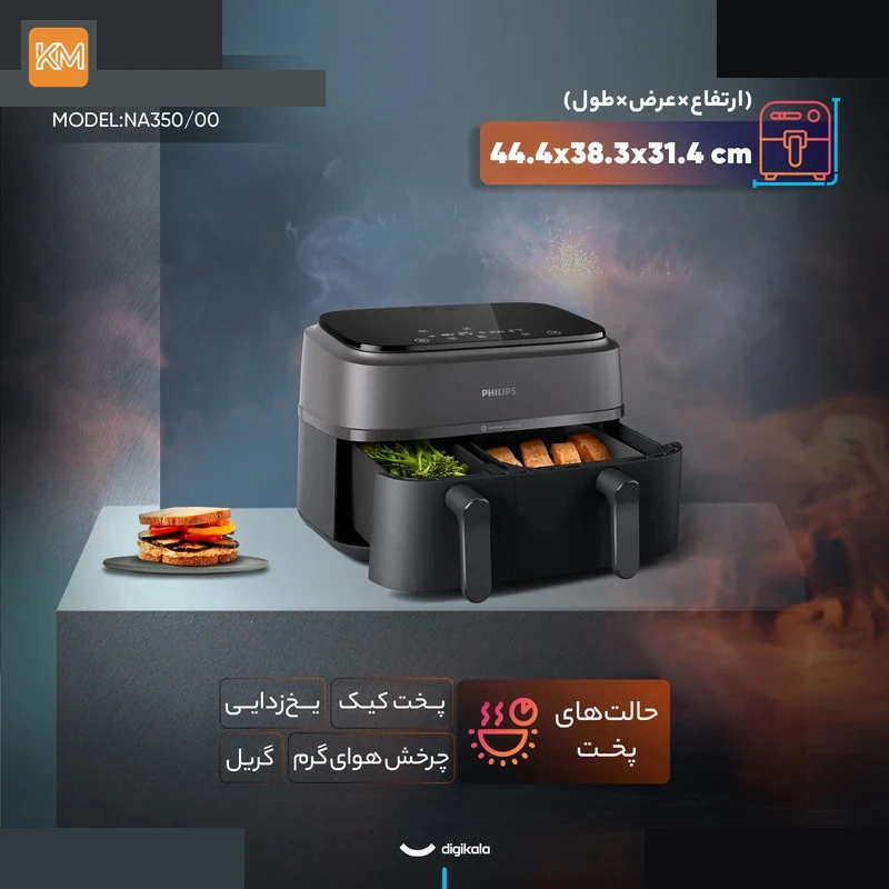 هواپز 9 لیتر فیلیپس مدل NA350 — تصویر 3